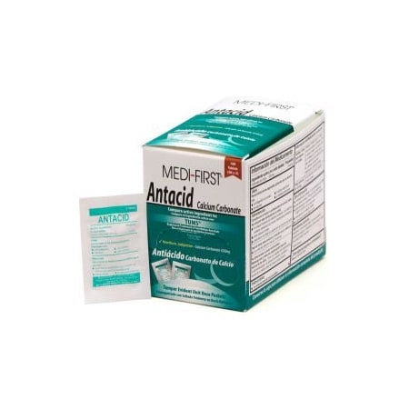Medique Medi-First Antacid Packs 2/Pack, 50 Pack/Box, 80233 80233